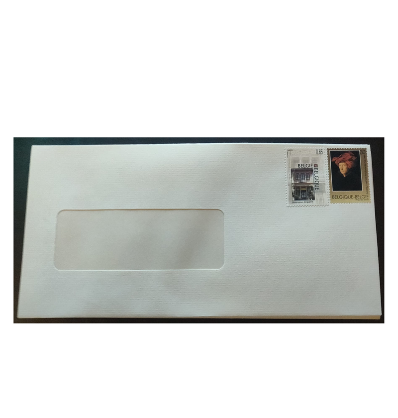 20 voorgekleefde C5 enveloppen – tarief BE1 – venster links