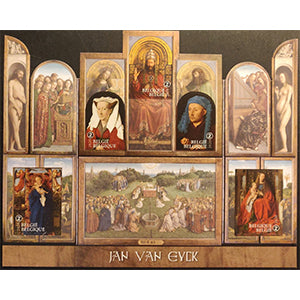 Bpost - 5 zegels tarief 2 - Verzending België - Jan Van Eyck