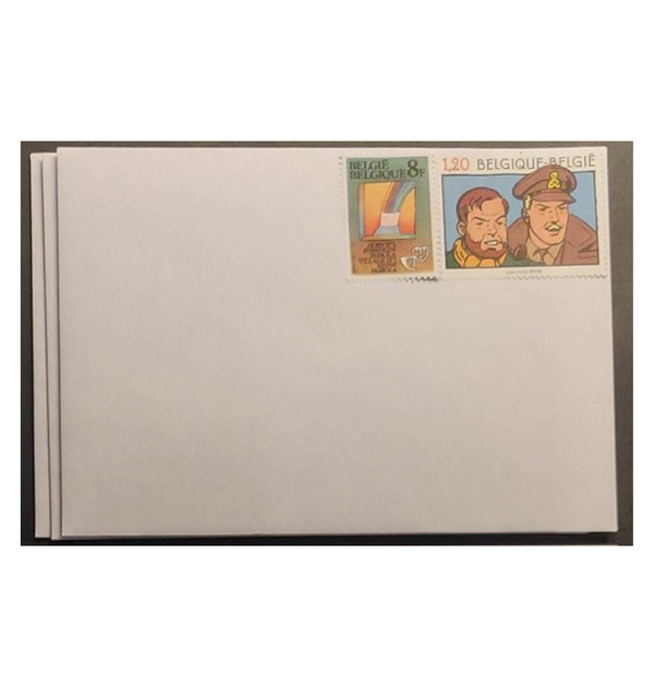 20 voorgekleefde C6 enveloppen – tarief 1 – verzending België