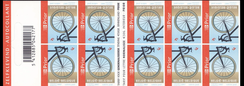 Bpost - Sport - 10 postzegels tarief 1 - Verzending België - Fietsen