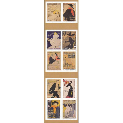 Bpost - Kunst - 10 postzegels tarief 1 - Verzending België - Toulouse-Lautrec