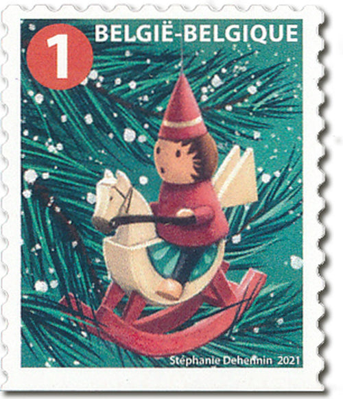 Bpost - Kerst BE - 10 postzegels tarief 1 - Verzending België - Kerstelfje - kerstzegels