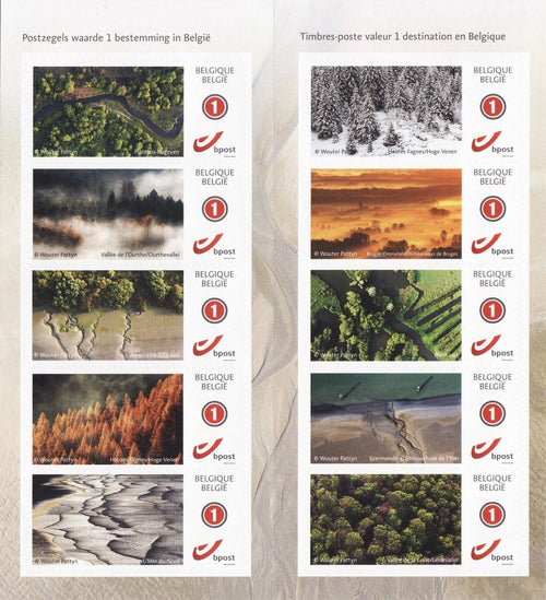 Bpost - 10 postzegels tarief BE1 – Hemelse Belgische natuur