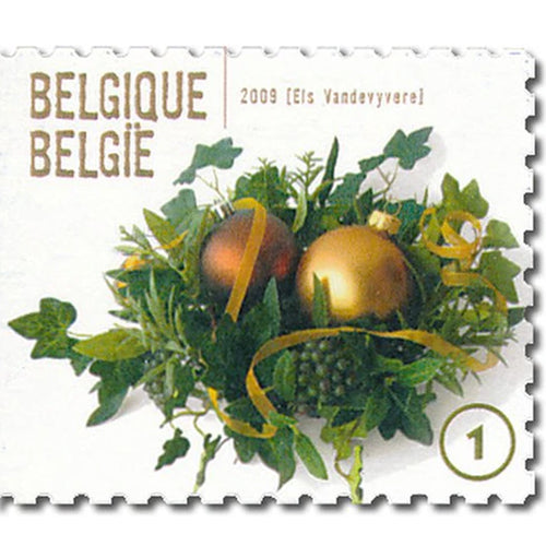 Bpost - Kerst BE - 10 postzegels tarief 1 - Verzending België - Kerststuk - kerstzegels