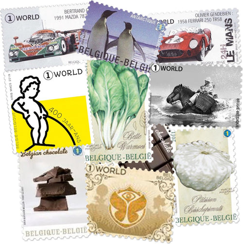 Bpost - 10 postzegels - Tarief 1 - verzending Wereld