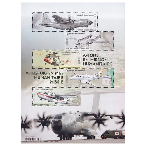 Bpost - 5 postzegels tarief BE2 - Verzending België- Humanitaire missies