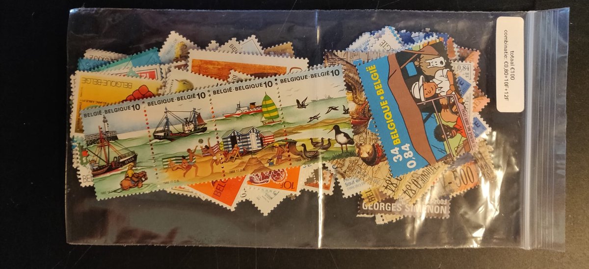 Bpost – €100 postzegels in € en Belgische frank