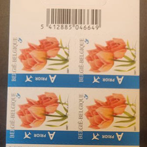 Bpost - 10 postzegels Europa Tarief 1 - roze tulpen