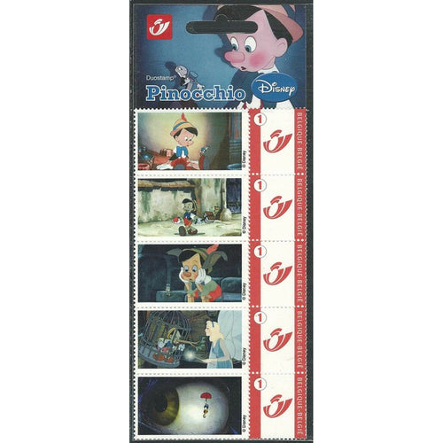 Bpost - 5 postzegels tarief 1 - Verzending België - Pinocchio