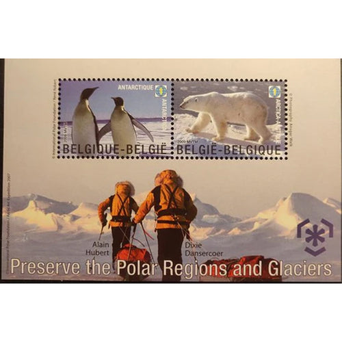 Bpost - 2 postzegels tarief wereld 1 - Verzending Wereld - Pinguïns & Ijsbeer