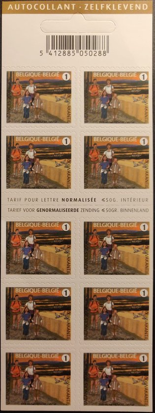 BPost - Vakantie - 10 postzegels tarief 1 - Verzending België - Wandelen