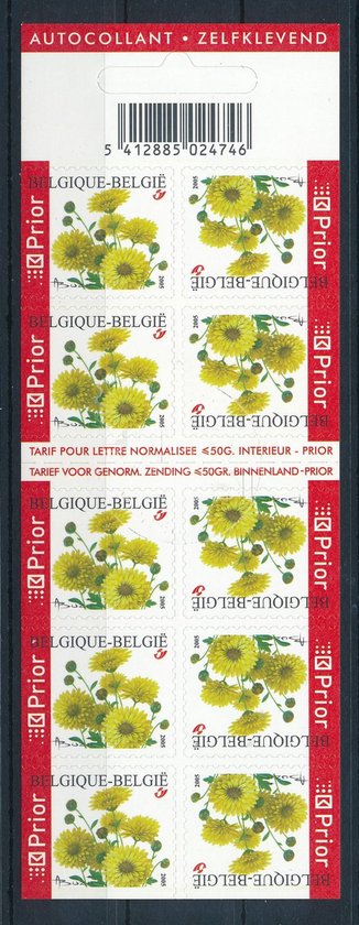 Bpost - bloemen - 10 zelfklevende postzegels tarief 1 - Verzending België - bloemen
