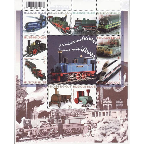 Bpost - 10 postzegels tarief BE1 - miniatuurtreinen