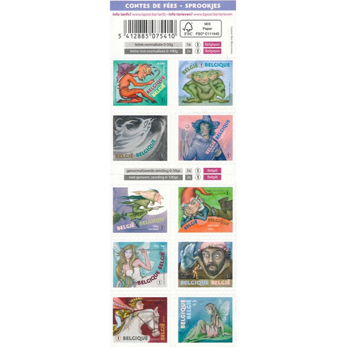 Bpost - 10 postzegels tarief 1 - Verzending België - Sprookjes