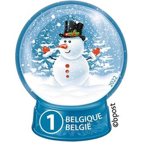 Bpost - 10 postzegels kerst - Verzending België - Sneeuwman
