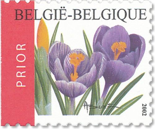 Bpost - Natuur - 10 zelfklevende postzegels - Verzending België - Tarief 1 - Bloemen - Paarse krokus