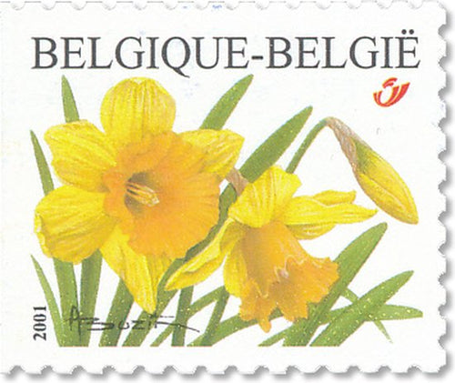 Bpost - Natuur - 10 zelfklevende postzegels - Verzending België - Tarief 1 - Bloemen - Gele narcis