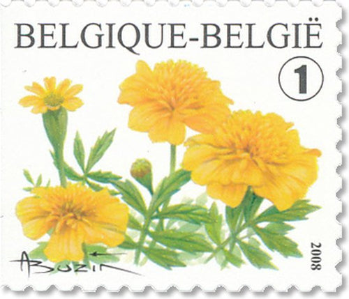Bpost - Natuur - 10 postzegels - Verzending België - Tarief 1 - Bloemen - Tagetes patula