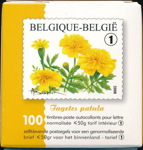 Bpost - Rol met 100 zelfklevende postzegels België - Tarief 1 - gele bloem