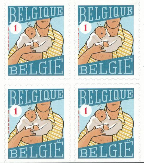 Bpost - Geboorte - 10 postzegels tarief 1 - Verzending België - Geboorte jongen