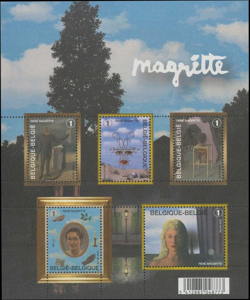 Bpost - Feest - 5 postzegels tarief 1 - Verzending België - René Magritte