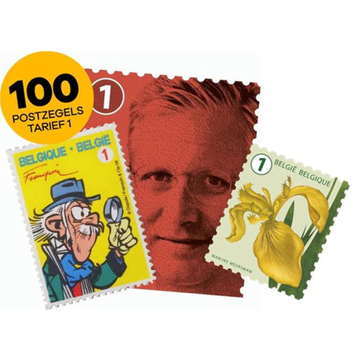 Bpost - pakket van 100 Postzegels - Tarief 1 België