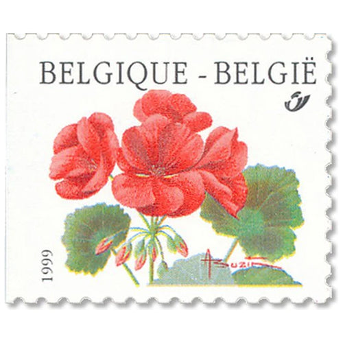 Bpost - Natuur - 10 zelfklevende postzegels - Verzending België - Tarief 1 - Bloemen - Rode geranium