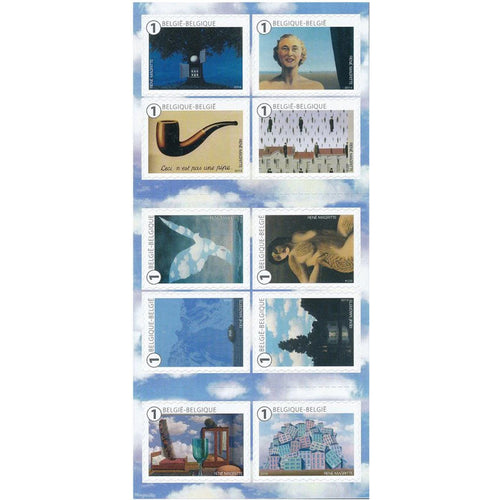 Bpost - Kunst - 10 postzegels tarief 1 - Verzending België - Magritte