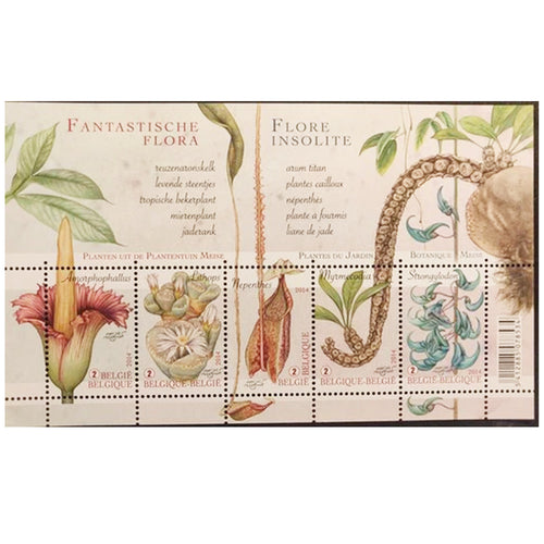 Bpost - 5 zegels tarief 2 - Verzending België - Fantastische Flora