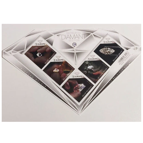 Bpost - 5 zelfklevende postzegels -BE1/EU1 - diamant
